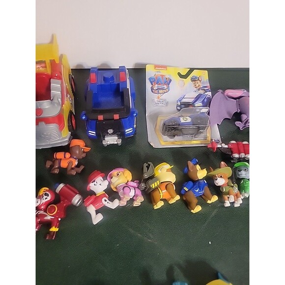 Paw Patrol Mixed Lot Figures Cars Poseable Characters dinosaur etc... - Picture 5 of 16